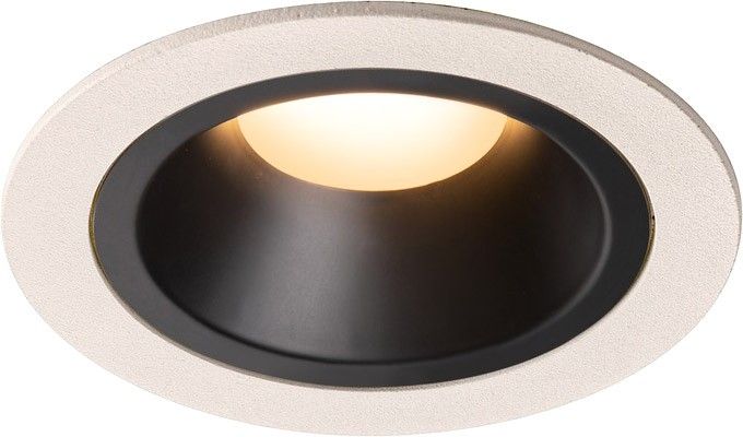 SLV NUMINOS® DL M, Indoor LED Deckeneinbauleuchte weiß/schwarz 2700K 40° inkl. Blattfedern