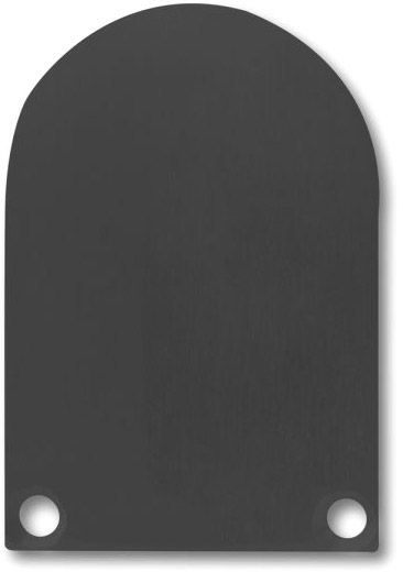 ISOLED Endkappe EC50 Alu schwarz RAL 9005 für SURF/DIVE24 in Verbindung mit COVER13