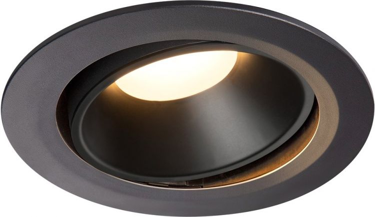 SLV NUMINOS® MOVE DL XL, Indoor LED recessed ceiling light black/black 3000K 40° rotating and