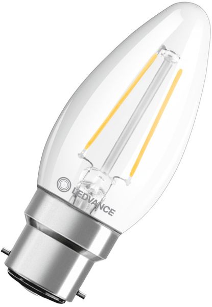 LEDVANCE LED CLASSIC B P 2.5W 827 FIL CL B22D