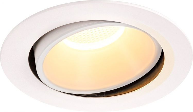 SLV NUMINOS® MOVE DL XL, Indoor LED recessed ceiling light white/white 3000K 20° rotating and