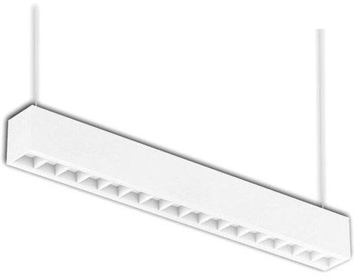 ISOLED LED Aufbau/Hängeleuchte Linear Raster 20W, anreihbar, weiß, ColorSwitch 3000|3500|4000K