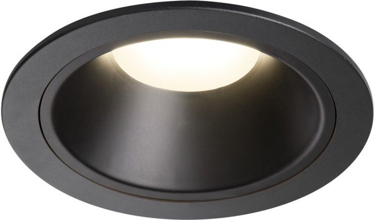 SLV NUMINOS® DL XL, Indoor LED Deckeneinbauleuchte schwarz/schwarz 4000K 40°
