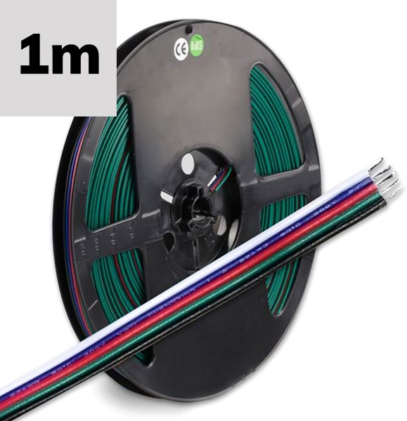 ISOLED Kabel RGB+W 5x0.50mm² H03VH-H AWG20, Meterware