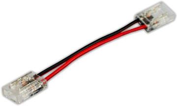 ISOLED Clip-Verbinder mit Kabel Universal (max. 5A) für alle 2-pol. IP20 Flexstripes mit Breite 8mm