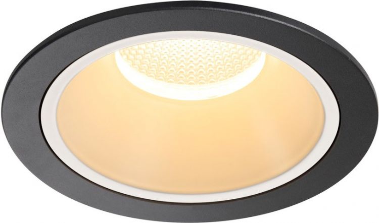 SLV NUMINOS® DL XL, Indoor LED Deckeneinbauleuchte schwarz/weiß 3000K 40°