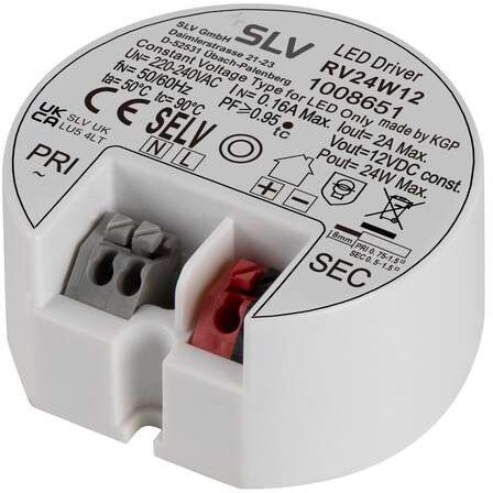 SLV LED Netzteil 12V, 24W, rund