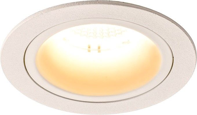 SLV NUMINOS® DL M, Indoor LED Deckeneinbauleuchte weiß/weiß 3000K 40° inkl. Blattfedern