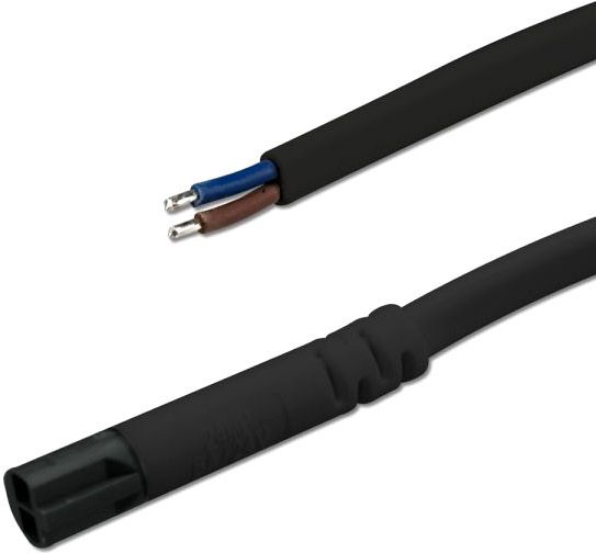 ISOLED Mini-Plug Anschlusskabel male, 1m, 2x0.75, IP54, schwarz, max. 48V