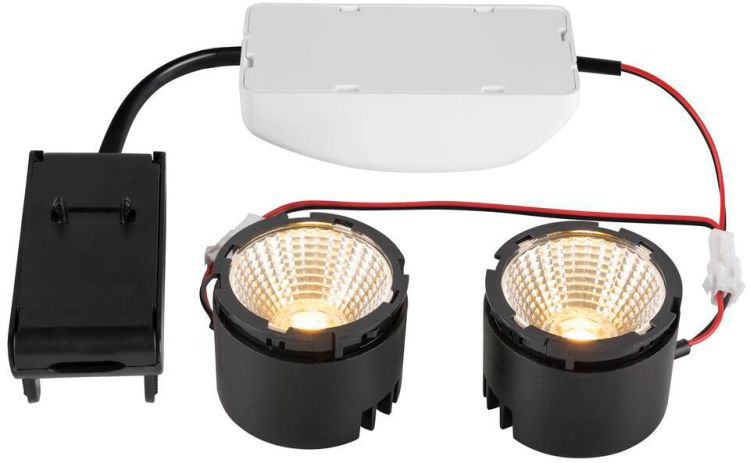 SLV NEW TRIA® 155, DOUBLE LED-Modul, 3000K, 38°, PHASE, schwarz