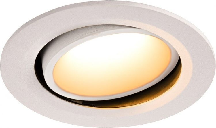 SLV NUMINOS® MOVE DL L, Indoor LED recessed ceiling light white/white 2700K 55° rotating and