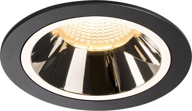 SLV NUMINOS® DL L, Indoor LED recessed ceiling light black/chrome 3000K 20°