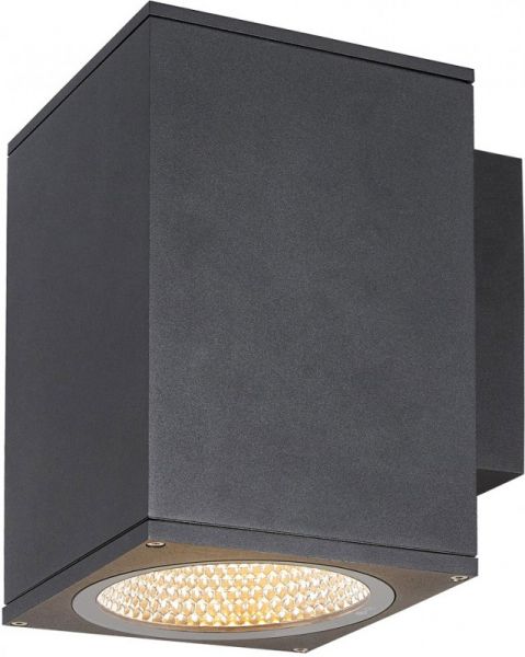 SLV ENOLA SQUARE L, single outdoor LED surface-mounted wall light anthracite CCT 3000/4000K