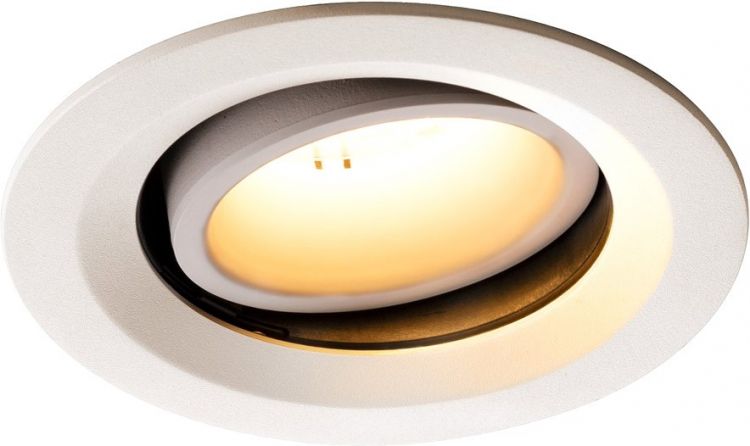 SLV NUMINOS® MOVE DL M, Indoor LED recessed ceiling light white/white 2700K 20° rotating and
