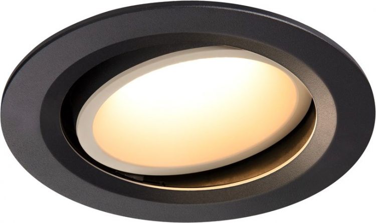 SLV NUMINOS® MOVE DL L, Indoor LED recessed ceiling light black/white 3000K 55° rotating and