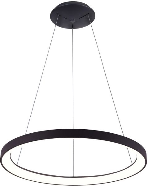 ISOLED LED Hängeleuchte Orbit 580, schwarz, 48W, rund, ColorSwitch 3000|3500|4000K, dimmbar
