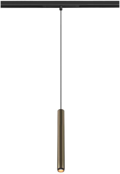 SLV GRIP! S, 48V Pendelleuchte, Pendellänge 200cm, 3000 K, 29°, DALI, bronze / schwarz