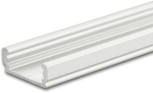 ISOLED LED Aufbauprofil SURF12 FLAT Aluminium eloxiert, 550cm