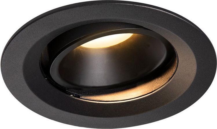 SLV NUMINOS® MOVE DL M, Indoor LED recessed ceiling light black/black 3000K 20° rotating and