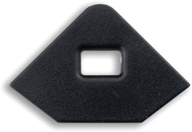ISOLED Endkappe EC97 schwarz für Profil CORNER11n mit Kabeldurchführung, 1 STK