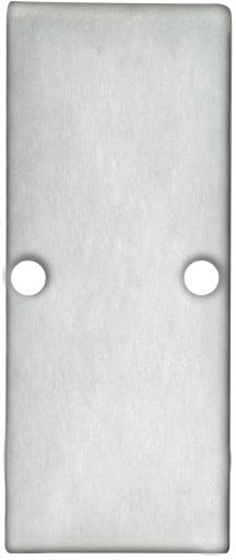 ISOLED Endkappe EC90 Aluminium eloxiert für Profil HIDE DOUBLE inkl. Schrauben
