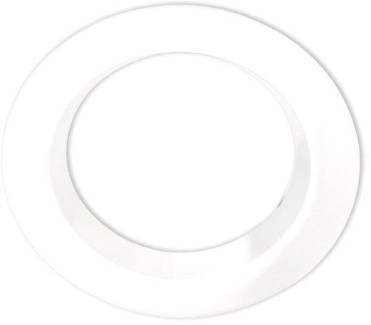 ISOLED Cover Aluminium rund weiß rückversetzt für Einbaustrahler Sys-90