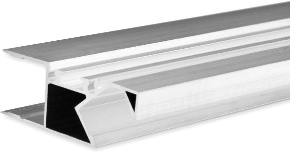 ISOLED LED Aufbauleuchtenprofil HIDE ASYNC Aluminium eloxiert, 200cm
