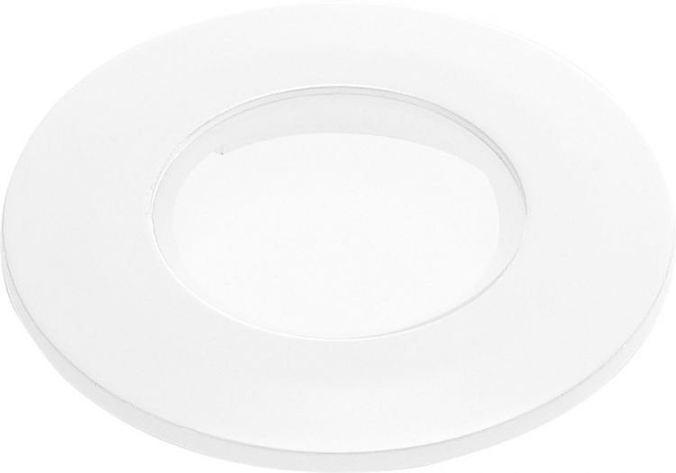 SLV BLENDE für F-LIGHT Einbauleuchte, rund, flach, weiß, mit klarem Glas