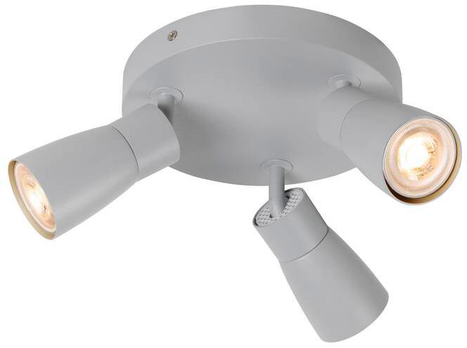 SLV PURI 2.0 Dome, Wand- und Deckenaufbauleuchte, rund, 3 x max. 6W GU10, grau