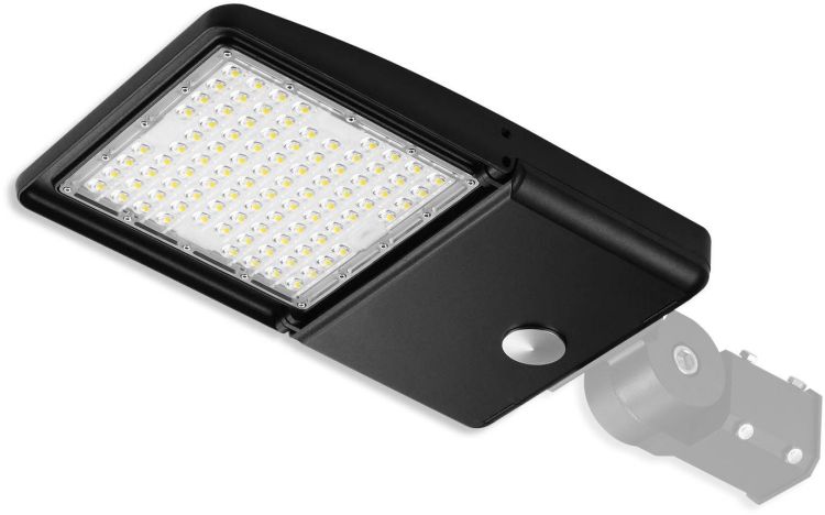 ISOLED LED Street Light HE75, 3000K, 1-10V dimmbar mit Tageslicht- und Bewegungssteuerung