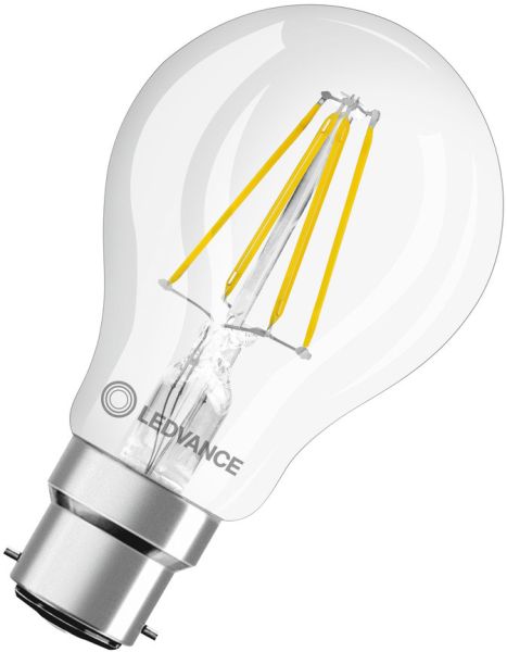 LEDVANCE LED CLASSIC A P 6.5W 827 FIL CL B22D