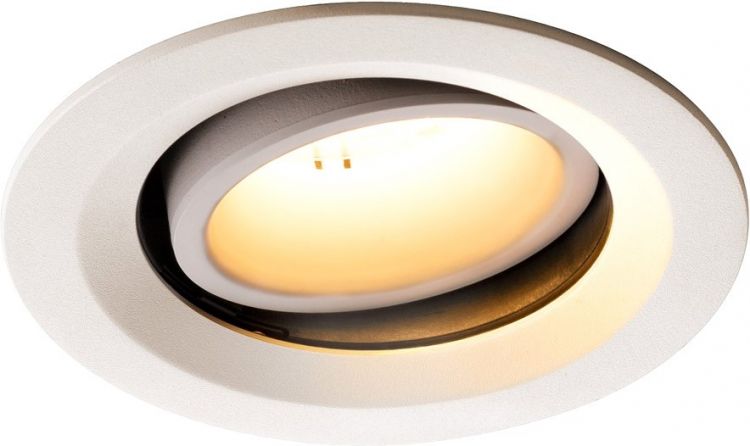 SLV NUMINOS® MOVE DL M, Indoor LED recessed ceiling light white/white 2700K 55° rotating and