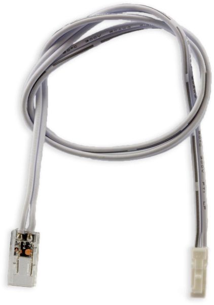 ISOLED MiniAMP male-Stecker zu Clip Kabelanschluss (max. 3A) für 2-pol. IP20 Stripes mit Breite 6mm