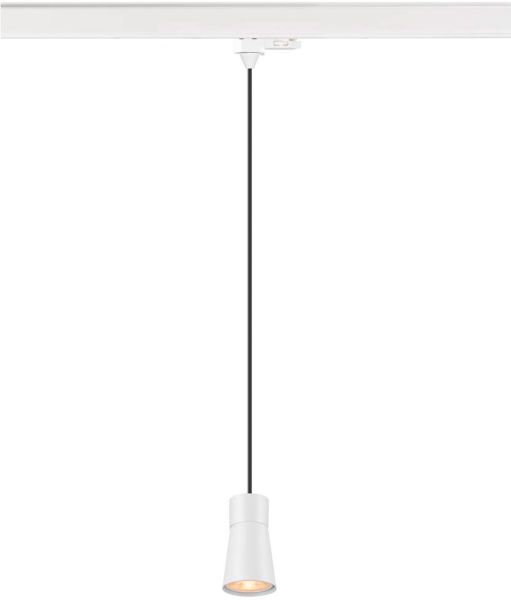 SLV PURI 2.0 Cone, 3~ Pendelleuchte, GU10, Pendellänge 200cm, 1x max. 6W, weiß