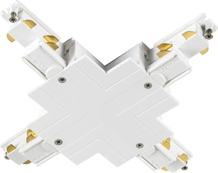 SLV X-Verbinder, für S-TRACK 3-Phasen-Einbauschiene, weiß, DALI